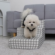 레드퍼피 강아지 체트라 펫스텝 3단, 그레이