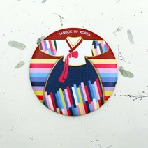 킴스미 한복 손거울, 1개, 조각보(퍼플)