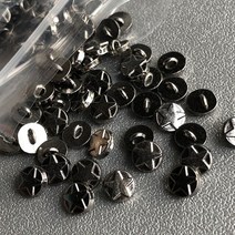 50pcs 4mm 금속 스타 미니 버튼 정강이 작은 인형 액세서리 공예품 Scrapbooking DIY 실버 골드 황동 블랙, [03] Gun metal