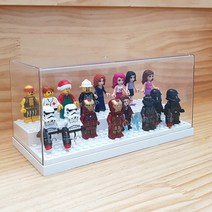 레고 아크릴 콜렉션케이스 미니 피규어케이스 자동차 다이캐스트 디오라마 진열장 장식장, 2.피규어케이스 소형 블럭형(화이트) x 3개set