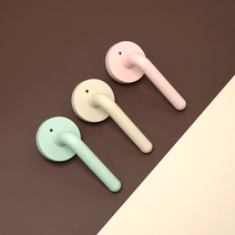 방문손잡이 뉴 크레용 아이보리 핑크 그린, 뉴크레용 / 핑크