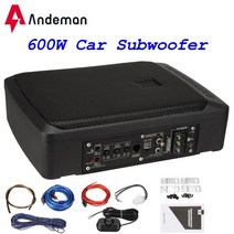 4인치 벤츠스피커 스파크스피커 스피커 6.5인치 Andeman K-68S 자동차 서브 우퍼 앰프 클래스 D 하이파이 슬림 언더 시트 저음 전원 파워 오디오 프로세서, CHINA_K-68S