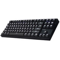 COX 게이트론 LED 게이밍 기계식 키보드 저소음 갈축, 텐키리스, CK87, 블랙(저소음 갈축)