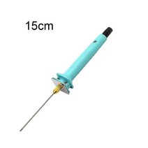 열선절단기 스치로폼 스티로폴 단열재 직선형 충전용 전기 폼 커터 폴리스티렌 스티로폼 나이프 핫 와이어 폼 커팅 펜 휴대용 스티로폼 절단 도구 스티로폼 절단, 15cm 블루