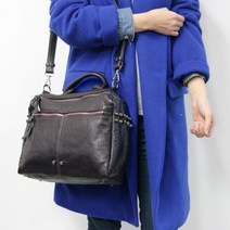 패션스토리 양가죽찡숄더백