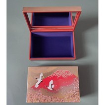 나전칠기 보석 상자 자개 공예 봉채함 고급 보석함 전통공예 혼수 예단, B. 샹허 13.4x9x5.3cm