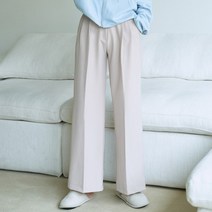 스노우메리 여성용 오드리 벨트 언발 슬랙스