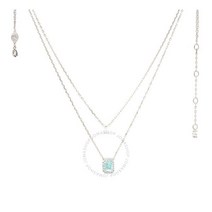 Swarovski 스와로브스키 밀레니아 옥타곤 컷 로듐 도금 레이어드 목걸이 여성18k목걸이 여성목걸이악세사리 5640557