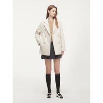 [ZOOC] (Z224MSG007) 알파카 더블 하프 코트 2color