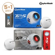 [] [골프선물세트 5+1][테일러메이드코리아정품] TP5 / TP5x KOR 골프공_5피, 색상:TP5x_KOR_화이트