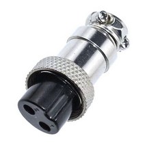 16mm 2핀(암) 항공잭 써큘러 잭 커넥터 항공단자 플러, 9개