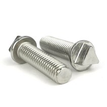 삼각머리 보안볼트 M6 M8 M10 사이즈 풀나사 피치 안전잠금나사 지퍼 304 스테인리스 스틸, 50mm, M8 (8pcs)
