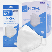 국산 나이스엘 황사방역 KF94마스크 대형 400매