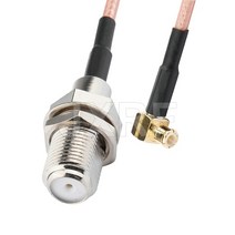 케이블 F 암-SMA SMB MCX MMCX 수 어댑터 피그 테일 RG316 확장 동축 점퍼, 07 F F to MCX MRA_08 50CM