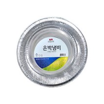 삼아 알루미늄 프리미엄 일회용 캠핑 은박냄비 원형 5P 1400ml, 단품, 단품