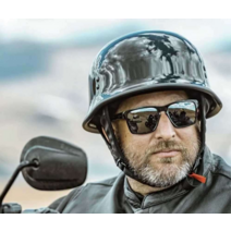 TTCO 독일 군인 할리 오토바이 군모 헬멧 탄소 섬유, S 시멘트 그레이(고급탄소 섬유강화 플라스틱)