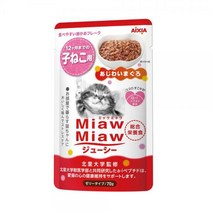 아이시아 먀우먀우 쥬시 자묘용 70g 고양이파우치