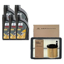 쏘나타DM8 1.6 가솔린터보 훅스 타이탄 플렉스 23 5W30(5L) 순정필터패키지