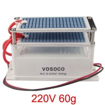 60 그램/시간 오존 발생기 공기 청정기 Ozonizer 살균 정수기 처리 포름 알데히드 제거 냄새 ozonizador 오존 기계, 220V 60G