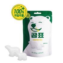 곰표 자일리톨 캔디35g(35g*4봉)자일리톨로 만든 곰 형태의 양치캔디, 단품