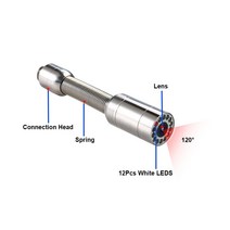 산업용내시경 방수 ip68 23mm 스테인레스 스틸 CCTV 하 검사 비디오 카메라 헤드 전용 TP9000, 한개옵션0