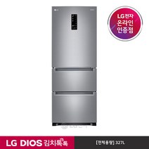 LG 판매점 DIOS 김치톡톡 스탠드 김치냉장고 K335S14E 327L