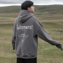 20대남자봄가을룩 영문 레터링 후드티 10대 남자 학생 등교 교복 코디