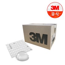 3M 범폰 SJ5303 투명 원형 벌크 1박스 3000개 고무발 미끄럼 방지 패드