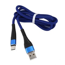 USB 유형 C 케이블 1 팩 (3ft) 나일론 꼰 USB A USB C 충전기 케이블 삼성 갤럭시 노트 8 S8 Plus LG G5 G6 V30 HTC 10 Nexus 5X, 하나, 푸른