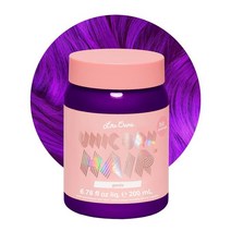라임 크라임 Unicorn Hair Dye Full Coverage Genie Deep V, 지니(딥 바이올렛 퍼플)