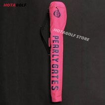 거리측정기케이스 골프볼파우치 Pearly Gates-휴대용 경량 골프 총 가방 전체 남성 및 여성용 클럽 세트 컬러풀 원 숄더 골프 가방, 분홍색