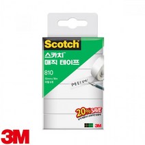 3M 스카치 매직테이프 리필 세이빙팩 6ea 810R-6 18X32mm 12X18mm, 18X32mm (6개입)