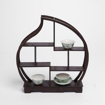 찻잔 보관 선반 수납 서랍 엔틱 인테리어 수납장 다관 보관함 다기 서랍장, 상세 참조