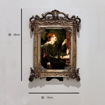 인테리어 액자 사진 침실 카페 그림 안방 소형 웨딩 벽걸이 스튜디오 북유럽 유럽식 궁중 부조 가옥 펜션 벽면 장식 걸이 문예 경호화 진열대, 01번 칠촌, 05번 문예 걸