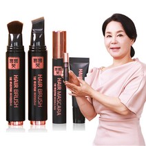 홈쇼핑 정품 정은숙 1분 뿌리커버 뿅뿅붓 골드 초간편 새치커버 염색, 자연갈색, 골드_1세트