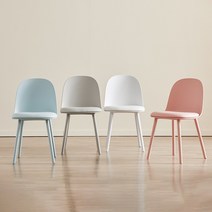 폴인퍼니 식탁의자 듀이 체어 플라스틱 카페 디자인 의자, 핑크, 1개
