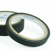 흑마스킹테이프 12mmx12M 4개입 /검정마스킹테이프/칼라마스킹테이프, 1봉지 4개입, 1봉지 4개입