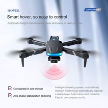 카메라 드론 장애물 회피 UAV 항공 사진 고화질 전문 모델 원격 제어 헬리콥터 소형 c, 01 black