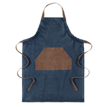 [이케아] 앞치마 GRILLTIDER 그릴티데르 블루/브라운 69 x 92cm, 1개, 블루