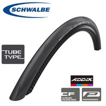 슈발베 원 20X1-1/8 클린처 타이어 튜브타입 와이어비드, 블랙, 1개