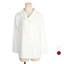 [네오쿠비카] 빅사이즈 셔링카라 비즈 블라우스 BRS592