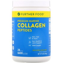 Further Food 프리미엄 해양 콜라겐 펩티드 무맛 6.5 oz(185 g), 1PACK