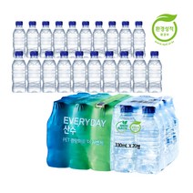에브리데이 산수 330mL x 80병 먹는물 산수음료 무라벨 생수 배달, 상세 설명 참조