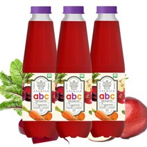 유기농 ABC주스 물 섞지않은 100% NFC착즙 원액 쥬스 1000ml, 3개, 1L
