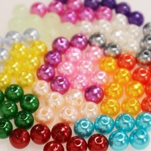 DIY용 8mm구슬 펄구슬 자작채비 채비튜닝용 컬러구슬 쭈꾸미자작채비 문어자작채비 다운샷자작채비 야광구슬, 8mm구슬 연보라(30개입)