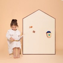 [바보사랑] 릴리후스 원톤 M 유아 자석 칠판 보드, 상세 설명 참조, 색상:블루 / 프레임:브라운