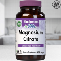 블루보넷 뉴트리션 마그네슘 시트레이트 400mg 120 캡슐 비건 이뮨 서포트