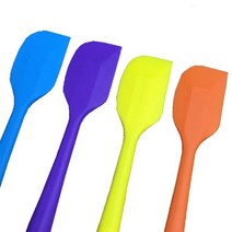 실리콘통주걱(허브3호) 색상랜덤발송 / 5.5x28cm // 실리콘주방도구 고무주걱 볶음주걱