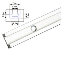 300800MM 목공 슈트 레일 T트랙 T슬롯 마이터 트랙 지그 T 나사 고정 슬롯 19x9.5mm 테이블 톱 라우터 DIY 도구, Silvery, 600mm