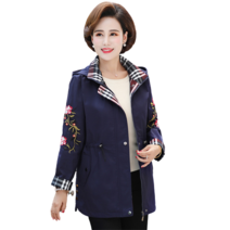 꽃소담 봄가을 엄마 바람막이 점퍼 40대 50대 중년여성 자켓 M785